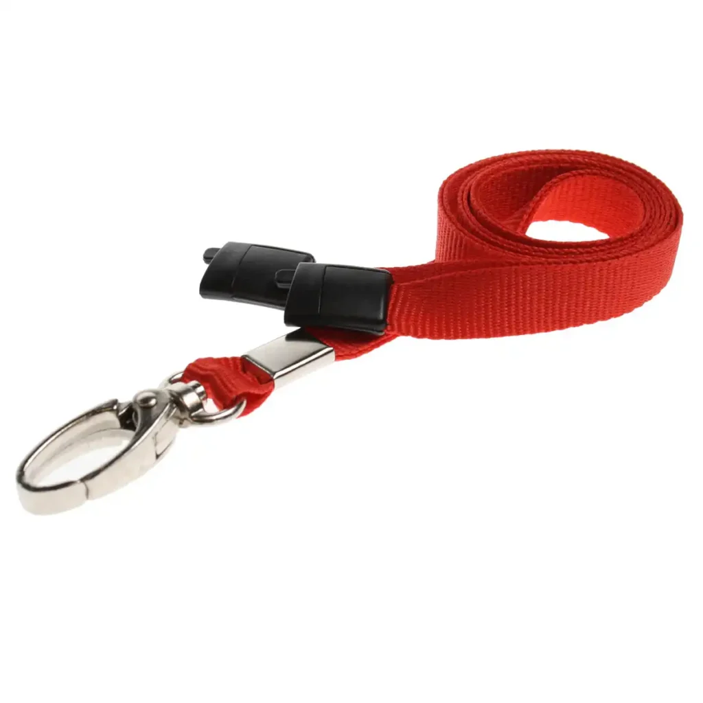 Red Lanyards with Metal Lobster Clip