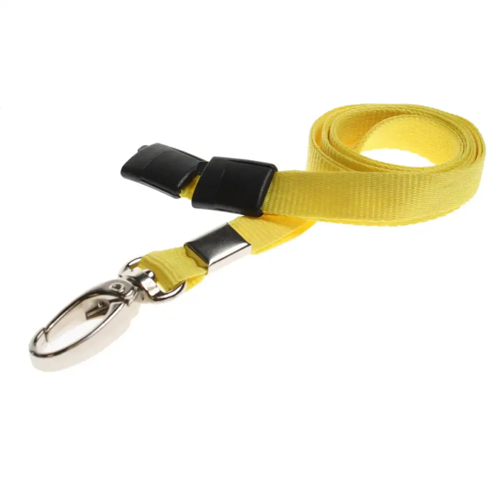 Yellow Lanyards with Metal Lobster Clip Yellow Lanyards with Metal Lobster Clip