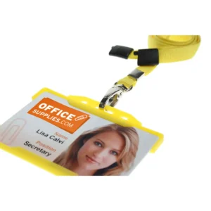 Yellow Lanyard with Metal Lobster Clip 4