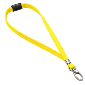 Yellow Lanyards with Metal Lobster Clip