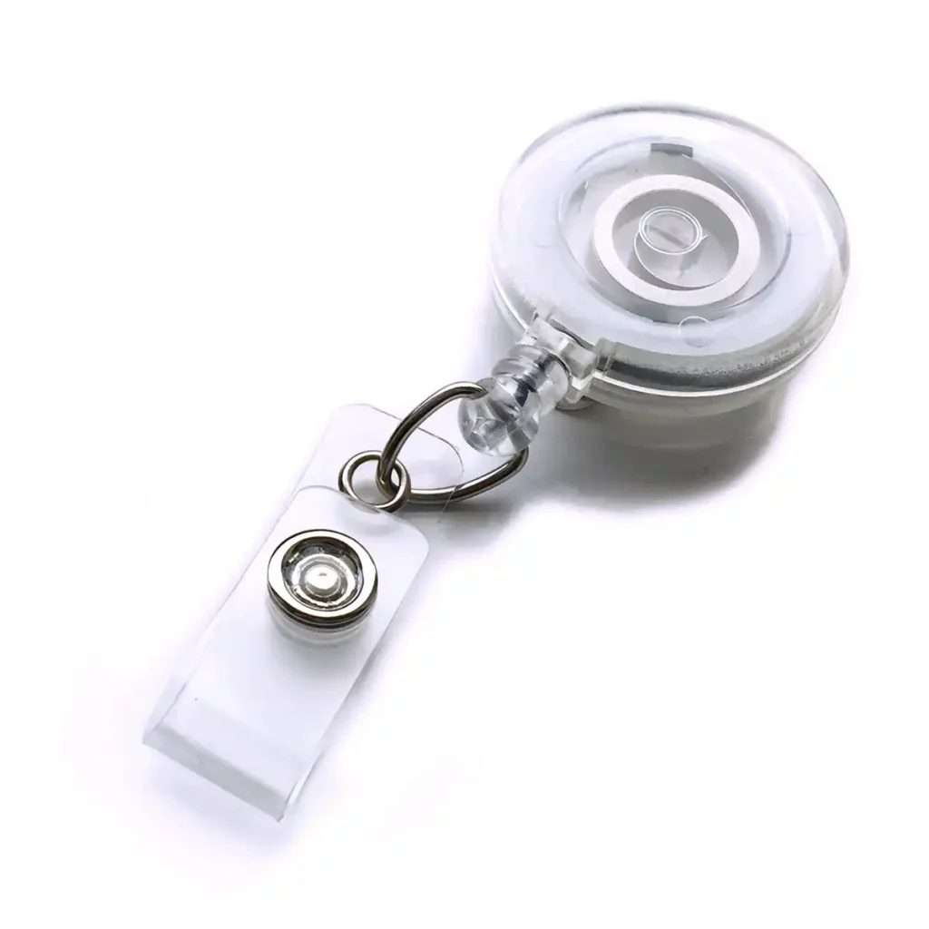 Clear Translucent Retractable ID Badge Reel Clear Translucent Retractable ID Badge Reel