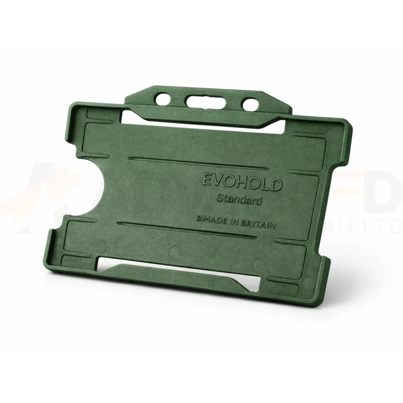 Dark Green Id Card Holder Single Sided - Advanced Card Bureau Ltd Dark Green Id Card Holder Single Sided