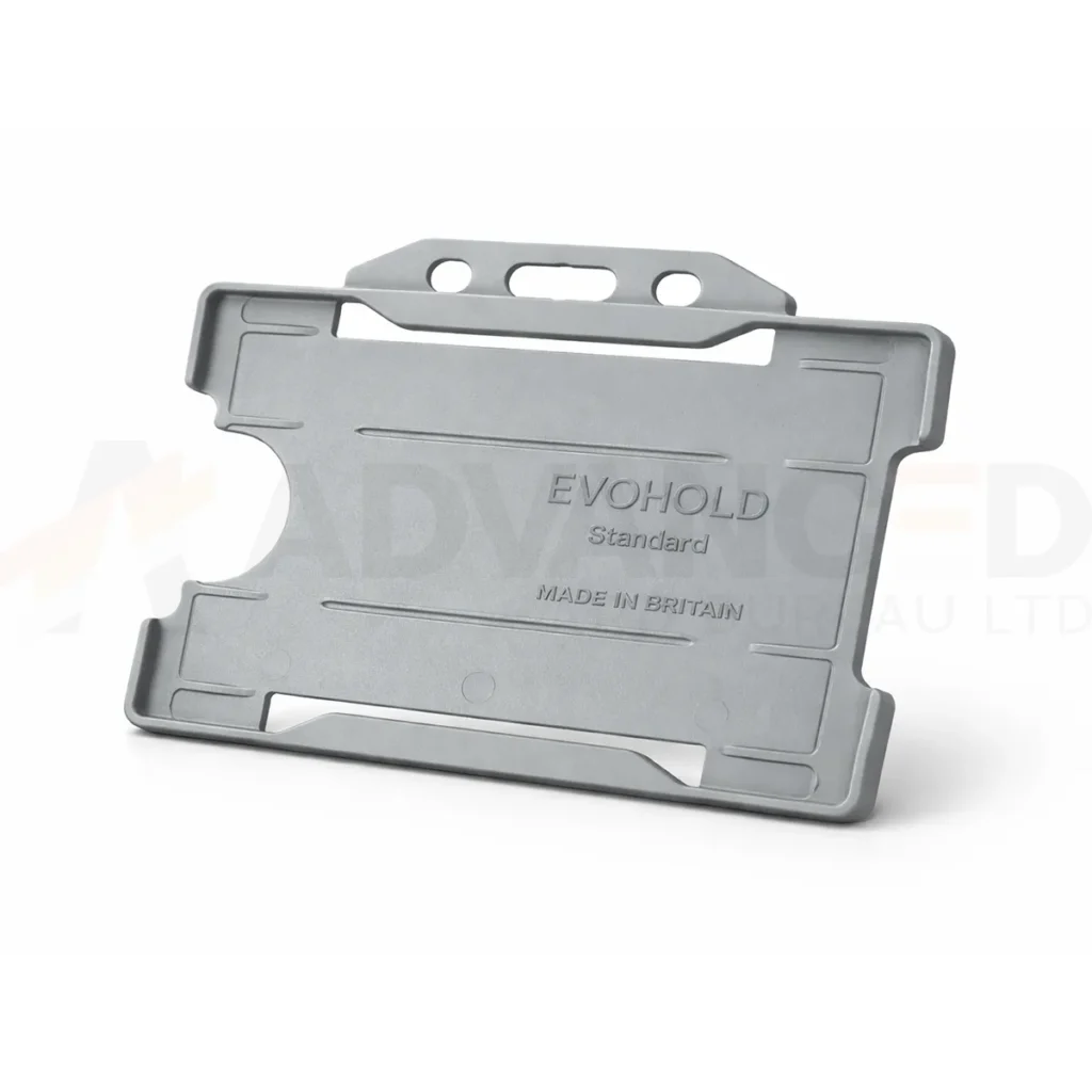 Grey Id Card Holder - Single-Sided Landscape