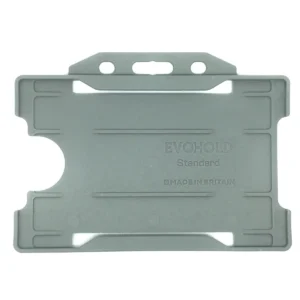 Grey Single-Sided Landscape ID Card Holder