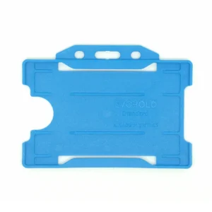 Light Blue Single-Sided Landscape ID Card Holder