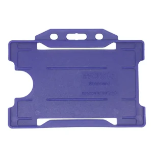 Navy Blue Single-Sided Landscape ID Card Holder