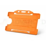 Orange Id Card Holder Single Sided