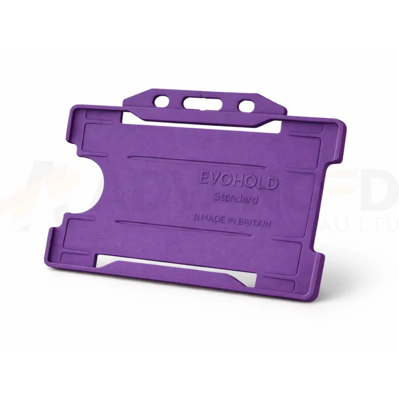 Purple Id Card Holder Single Sided - Advanced Card Bureau Ltd Purple Id Card Holder Single Sided