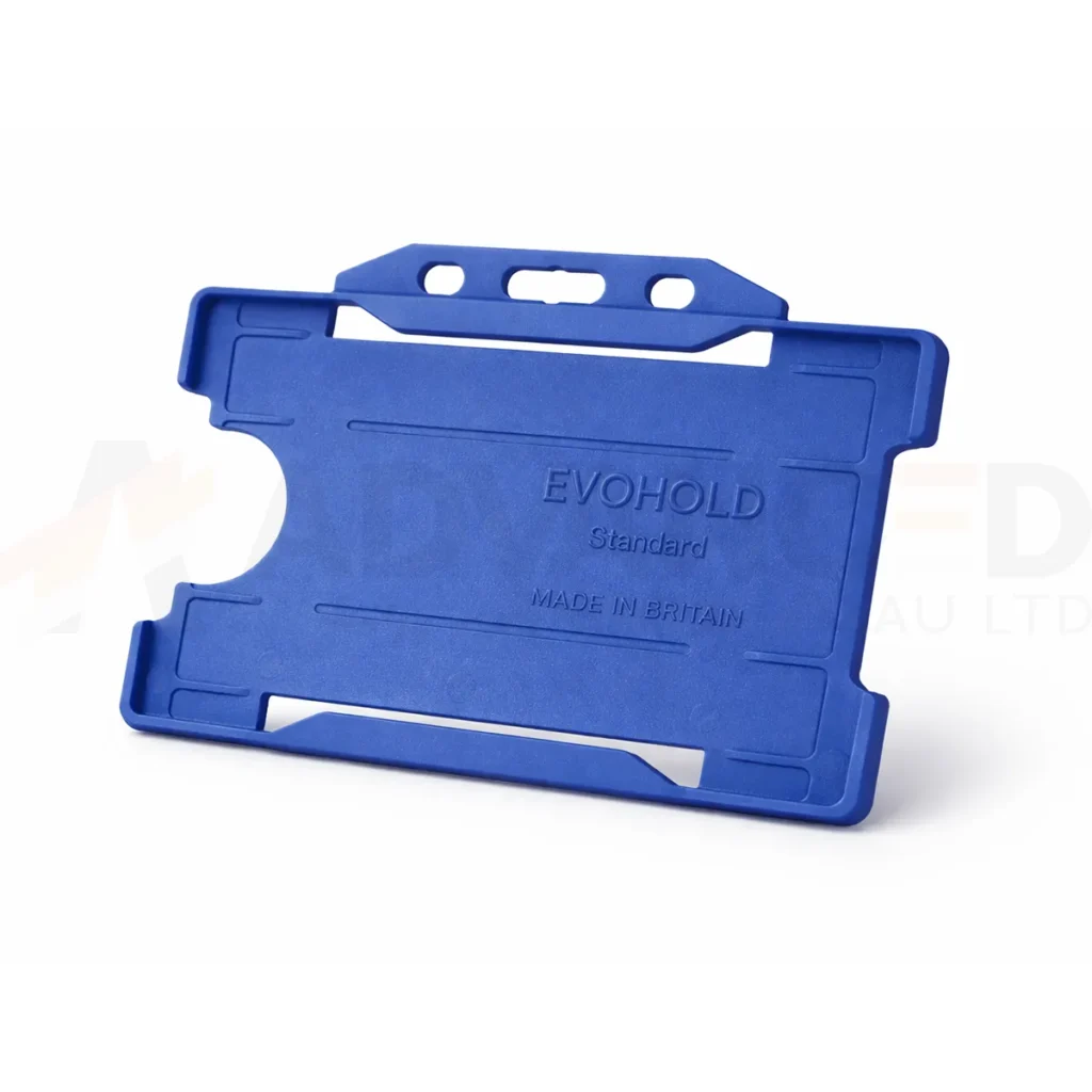 Royal Blue Id Card Holder - Single-Sided Landscape Royal Blue Id Card Holder - Single-Sided Landscape