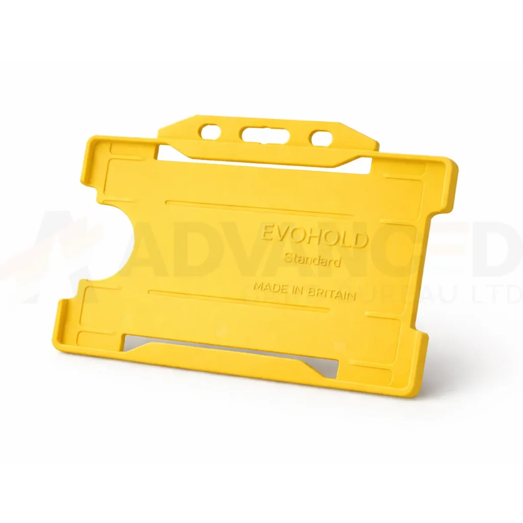 Yellow Id Card Holder - Single-Sided Landscape