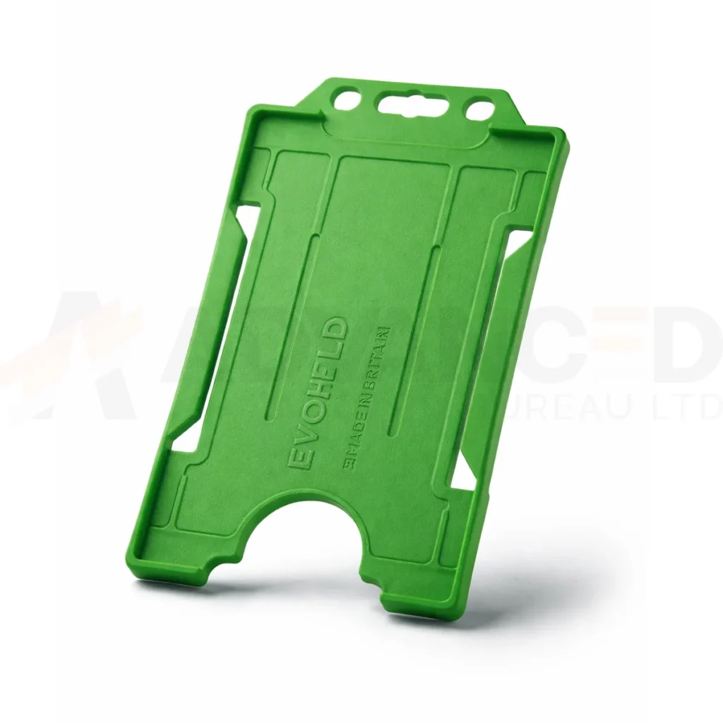 Green Id Card Holder - Single-Sided Portrait