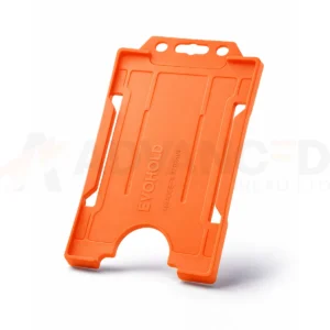 Orange Id Card Holder Portait