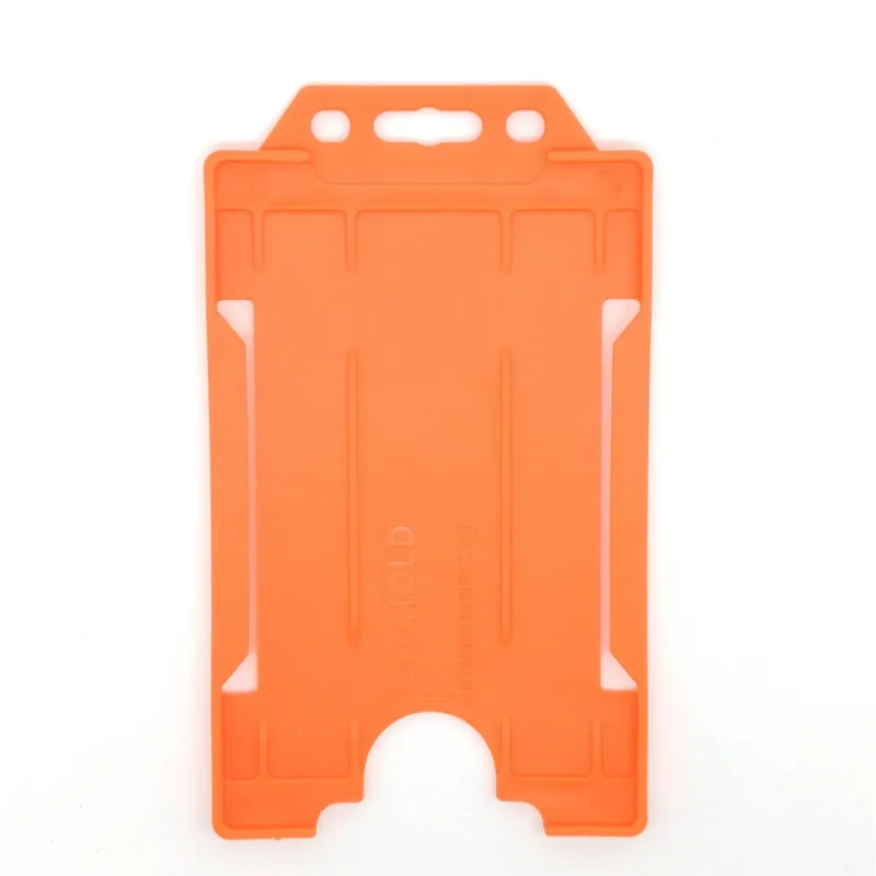 Orange Id Card Holder Portait
