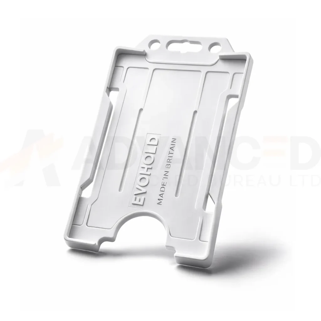 White Id Card Holder - Single-Sided Portrait White Id Card Holder - Single-Sided Portrait