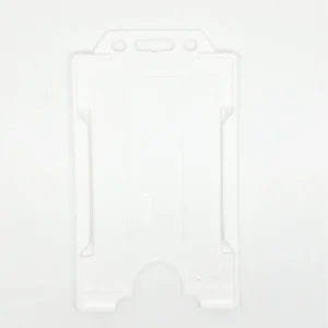 White Id Card Holder Portait