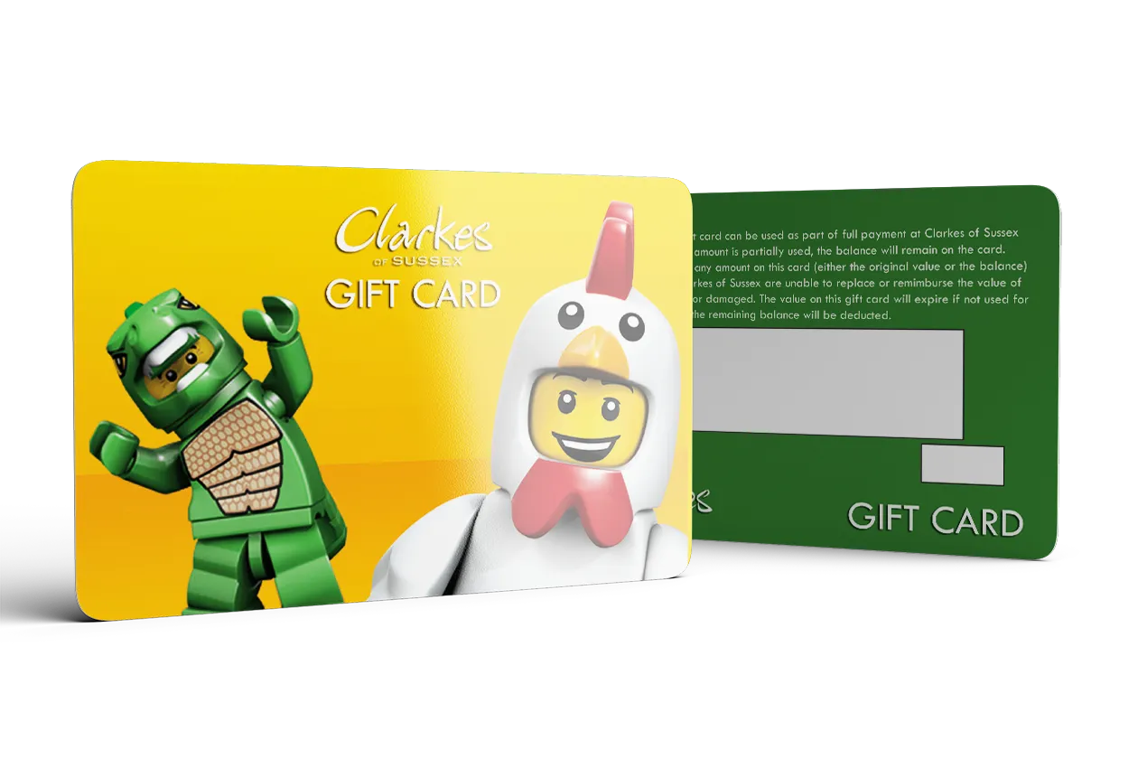 Premium plastic gift cards with barcode – gift card printing UK