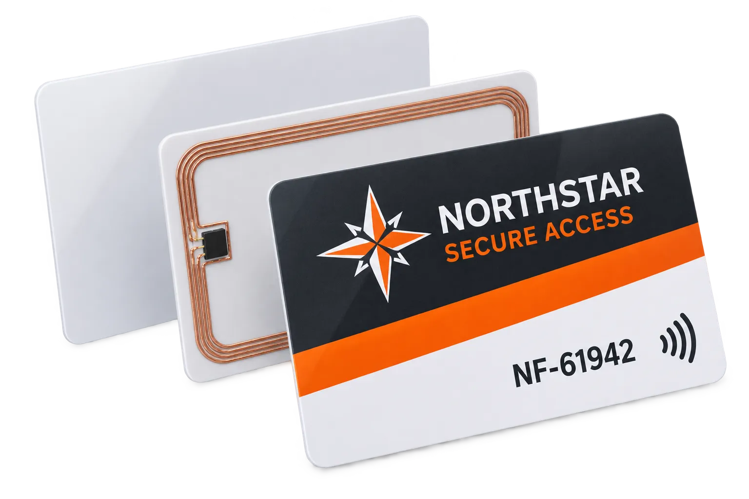 Custom printed RFID access cards for staff, visitors and members