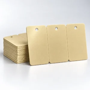 Light Gold Blank Three-Tag PVC Cards – CR80 Light Gold Blank Three-Tag PVC Cards – CR80