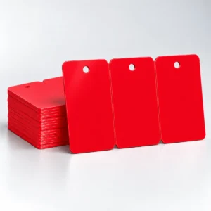 Red Blank Three-Tag PVC Cards – CR80 Red Blank Three-Tag PVC Cards – CR80