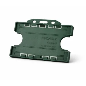 Dark Green Id Card Holder - Double-Sided Landscape