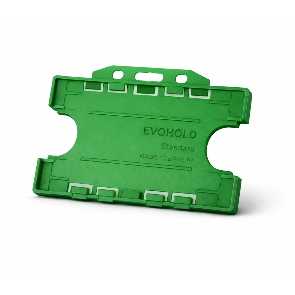 Green Id Card Holder - Double-Sided Landscape Green Id Card Holder - Double-Sided Landscape