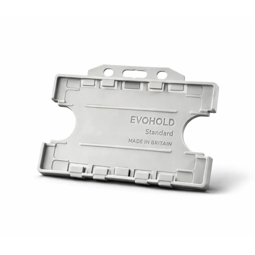 Grey Id Card Holder - Double-Sided Landscape