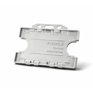 Grey Id Card Holder - Double-Sided Landscape