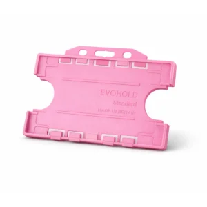 Pink Id Card Holder - Double-Sided Landscape