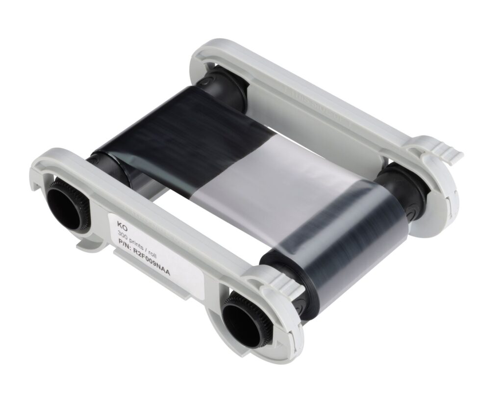 Evolis R2F010NAA KO Black Ribbon with Overlay (600 Prints)