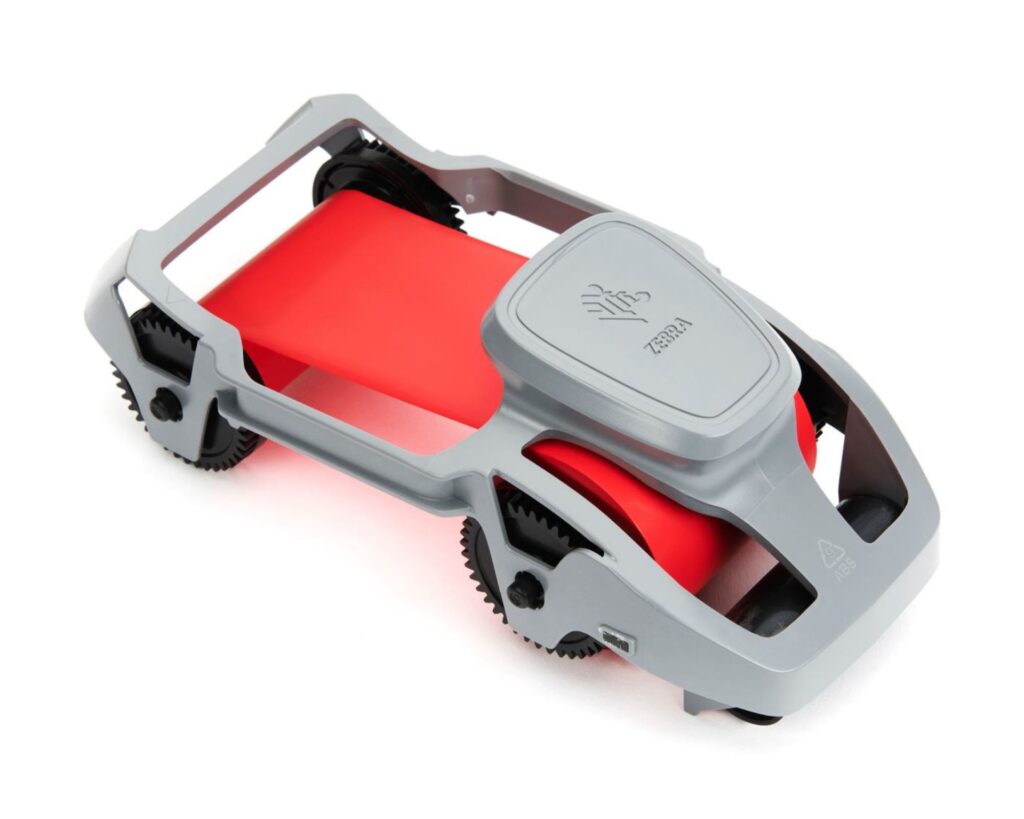 Zebra 800300-302 Red Monochrome Ribbon (1,500 Prints)