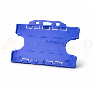 Royal Blue Id Card Holder - Double-Sided Landscape