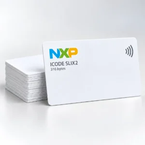 NXP ICODE SLIX2 Blank White Cards – Pack of 100