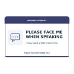 hearing support communication card front stock artwork