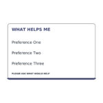 personalised communication preferences card reverse sample artwork