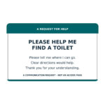 toilet request communication card reverse stock design