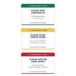 traffic light communication cards reverse stock artwork