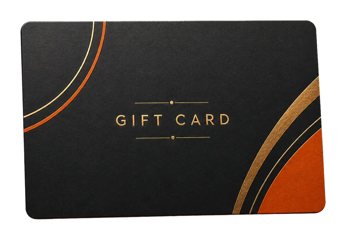 Premium printed gift card